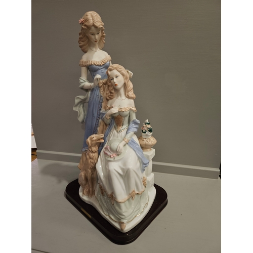 164 - Large 'Elegant Collection' Porcelain Figurine H62cm