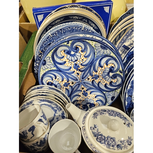 172 - Assorted Blue & White Collector's  & Other Plates