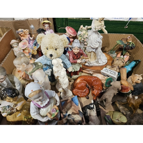 173 - Box Of Assorted Figurines Etc