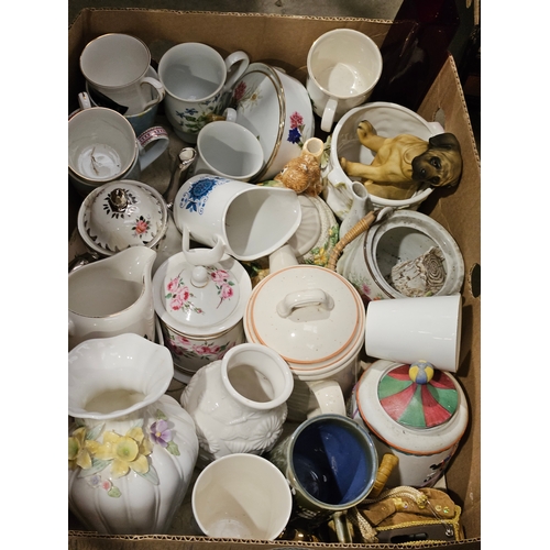 183 - Box Including Assorted Teaware Etc