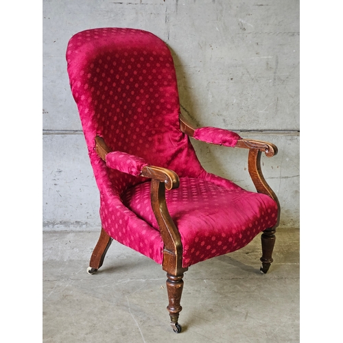 793 - Mahogany Easy Armchair