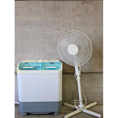 796 - Electric Fan, Portable Plumb Free Automatic Twin Tub