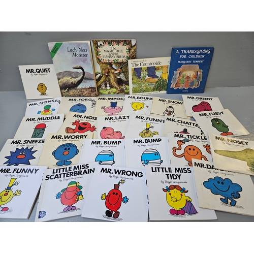 11 - Box Of Children's Books - Various Volumes By Roger Hargreaves, Rupert, The Pooh Cook Book, The Wizar... 