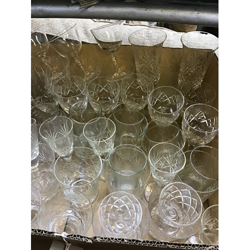 80 - Box of Brand Glasses, Sherry Glasses, Shot Glasses Etc