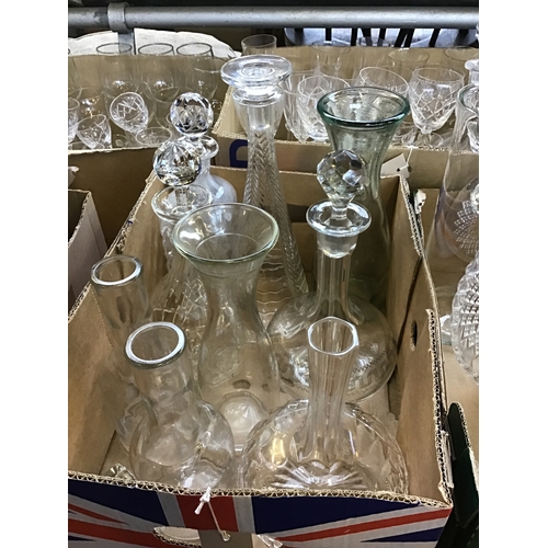 90 - Box Of Decanters Etc