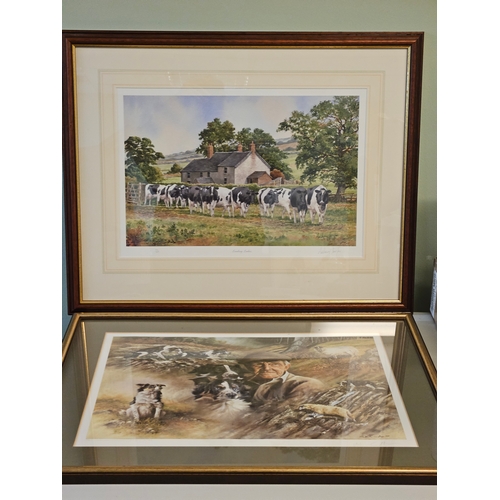 9 - 3 Framed Limited Edition Cattle, Dogs & Horse Prints