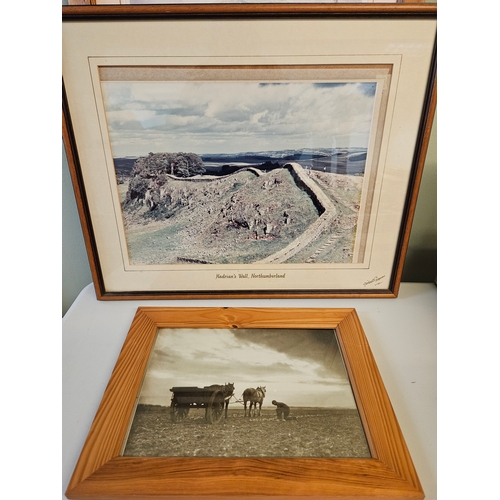 10 - Henry Brewis 'Acklington Mart' Print, P Oliver Northumberland Limited Editon Print & 2 Framed Photog... 