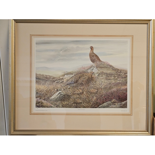 11 - Keith Proctor Fox & Pheasant Print, Alexander Charles-Jones 'Cocks Only' Print, P Oliver Grouse On S... 