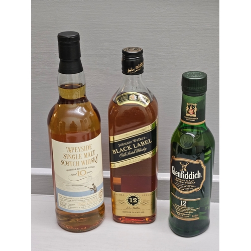 18 - 70 Cl Speyside Single Malt Scotch Whisky Aged 10 Years, 70 Cl Johnnie Walker Black Label Old Scotch ... 