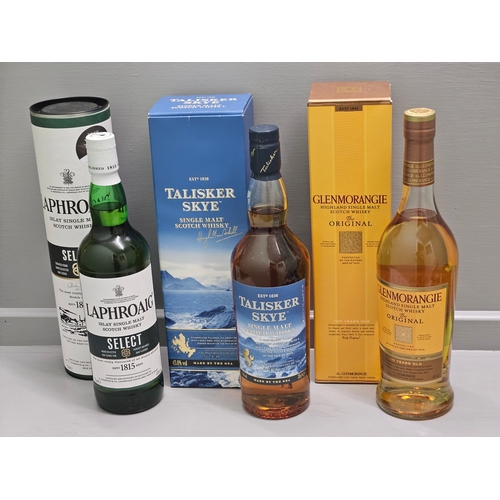 23 - 70 Cl Laphroaig Islay Single Malt Scotch Whisky, 70 Cl Talisker Skye Single Malt Scotch Whisky, 70 C... 