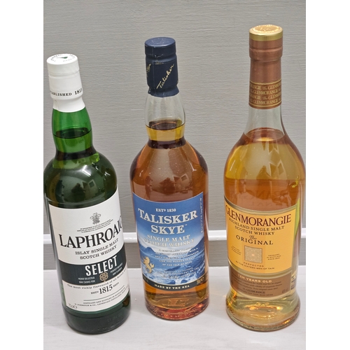 23 - 70 Cl Laphroaig Islay Single Malt Scotch Whisky, 70 Cl Talisker Skye Single Malt Scotch Whisky, 70 C... 