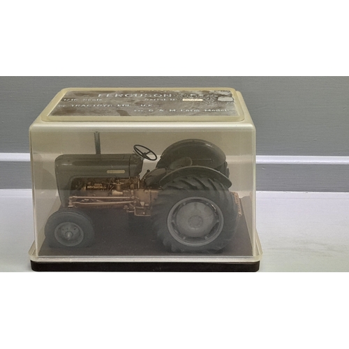 27 - Model Ferguson 35 Tractor No 0087 (Scale 1:16) In Display Case