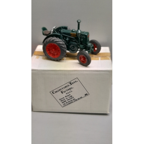 35 - Model Marshall Diesel Tractor With Box