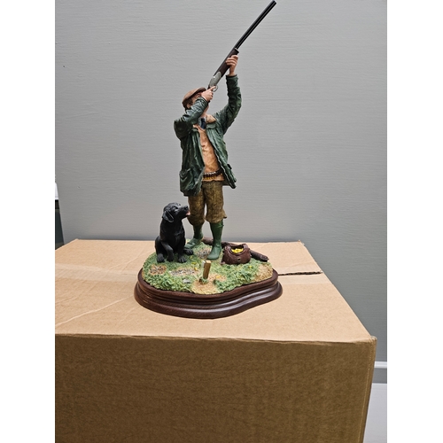 57 - Border Fine Arts 'The Crosser' B0983A By Paul Black With Box On Wood Base