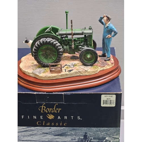 59 - Border Fine Arts 'Won't Start' B0299 By R Ayres With Box On Wood Base