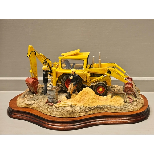 77 - Border Fine Arts 'Tea Break' JCB B0274 By R Ayres Limited Edition 414/950 With Certificate & Box On ... 