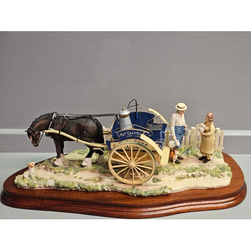 91 - Border Fine Arts 'Daily Delivery' JH103 By Ray Ayres Limited Edition 258/1500 On Wood Base