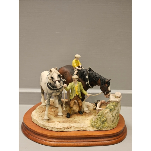 98 - Border Fine Arts 'You Can Lead A Horse To Water...' BFA202 By Anne Wall Limited Edition 282/1500 On ... 