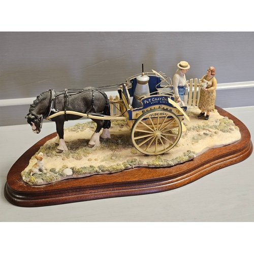 107 - Border Fine Arts 'Daily Delivery ' JH103 By R Ayres On Wood Base 243/1500