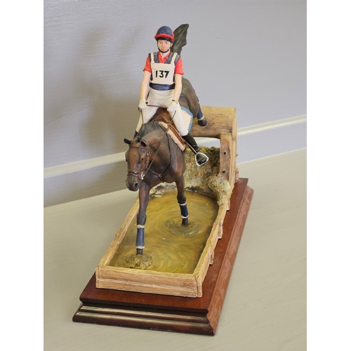 116 - Border Fine Arts 'Cross Country' B0319 By Rob Donaldson Limited Edition 181/850 On Wood Base