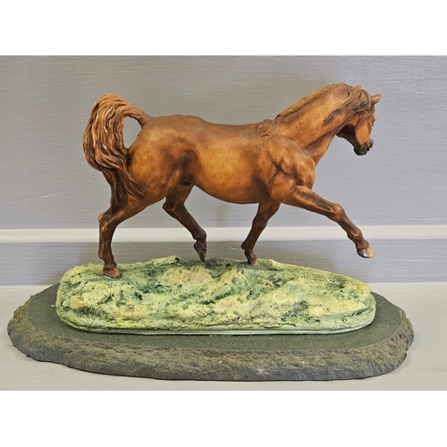 119 - Border Fine Arts 'Arab Stallion' L05 By Victor Hayton Limited Edition 61/500 With Certificate  On Sl... 