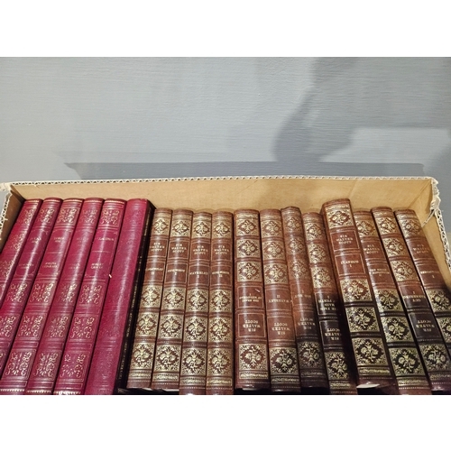 1 - 2 Boxes Of Novels - Sir Walter Scott, R L Stevenson Etc