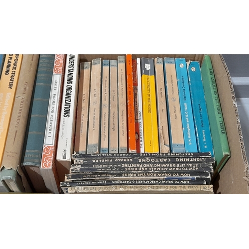 24 - 34 Volumes Of Assorted Books - 'How To Draw..', Plumbing, Water Supply, House Building Etc