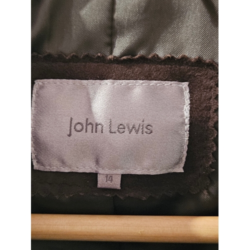 53 - John Lewis Suede Ladies Jacket Size 14, Men's 2 Piece Suit & Men's Jacket