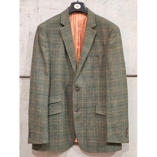 55 - Valley Mills By Mallalieus Pure Wool Sports Jacket Size 46L