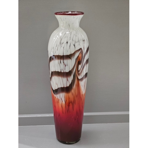 120 - Tall Coloured Glass Vase H46cm