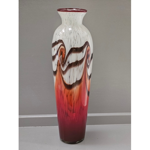 120 - Tall Coloured Glass Vase H46cm