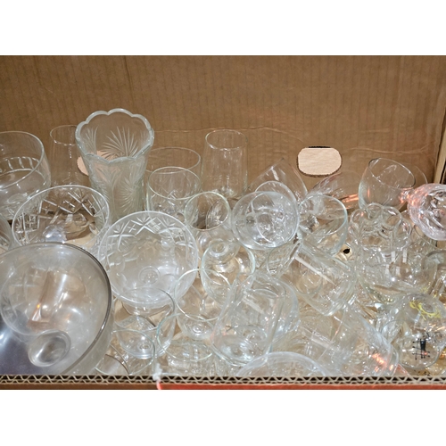 128 - Box Including Assorted Glasses Etc