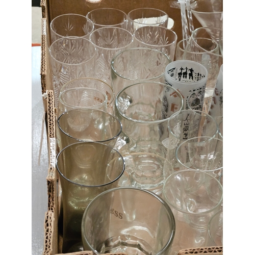 130 - Box Including Assorted Glasses Etc