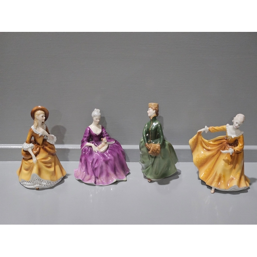 156 - 4 Royal Doulton Lady Figurines - Sandra, Charlotte, Grace, Kirsty