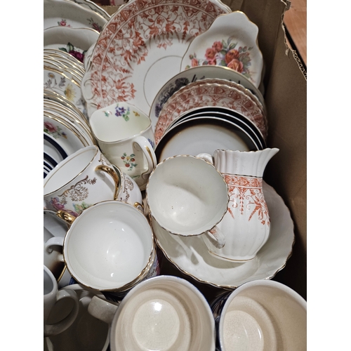 162 - Box Including Assorted Teaware Etc