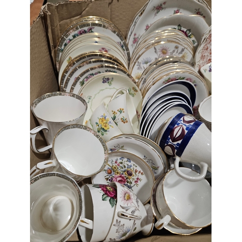 162 - Box Including Assorted Teaware Etc