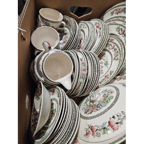 163 - 77 Pieces Johnson Brothers Indian Tree Dinner & Teaware