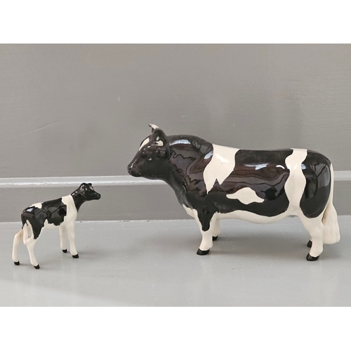 174 - Beswick Bull & Beswick Calf