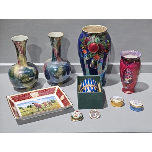 187 - Box Including Assorted Vases, Beer Stein, Jugs Etc