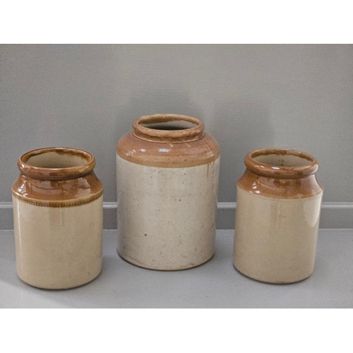 268 - 3 Creamware Jars