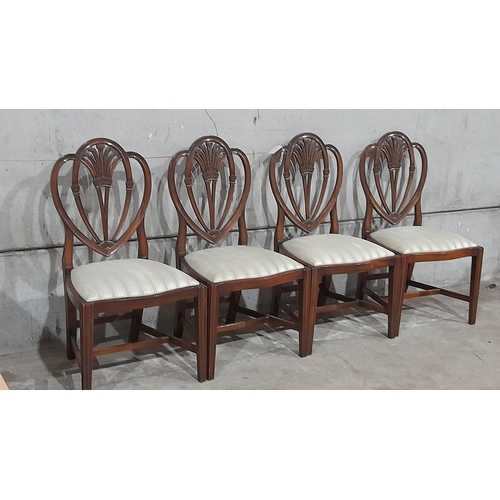 768 - 4 Reproduction Mahogany Dining Chairs