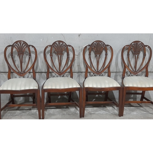 768 - 4 Reproduction Mahogany Dining Chairs