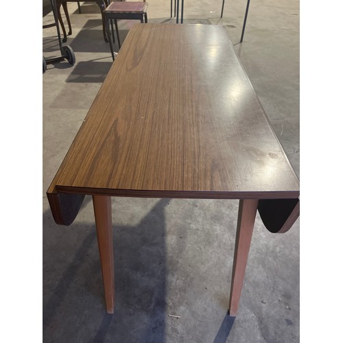 783 - Formica Drop Leaf Table H76cm W120cm D90cm