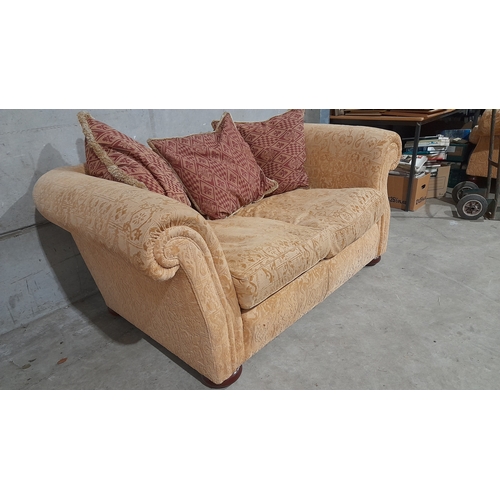 833 - Mustard Coloured 2 Seater Settee