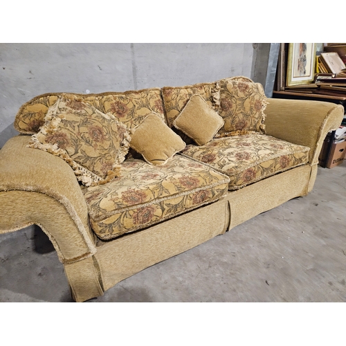 836 - 2 Piece Mustard Patterned Suite