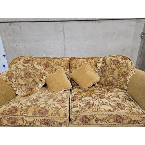 836 - 2 Piece Mustard Patterned Suite