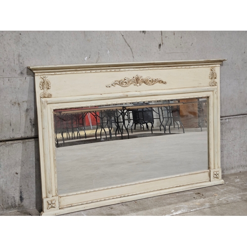 989 - Painted Mantel Mirror H94cm W148cm