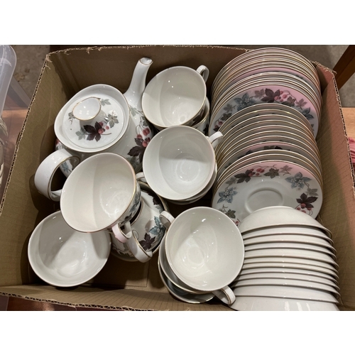 189 - 2 Boxes Of Royal Doulton Camelot Dinner and Tea Service Approx 81Pcs