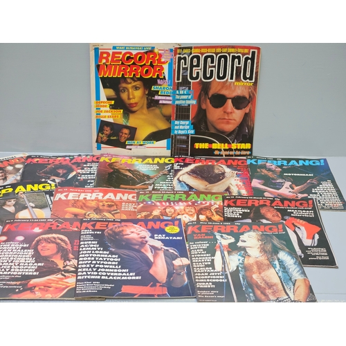 14 - Box Including Assorted Kerrang Rock Magazines Issues 1-50 & Other Magazines