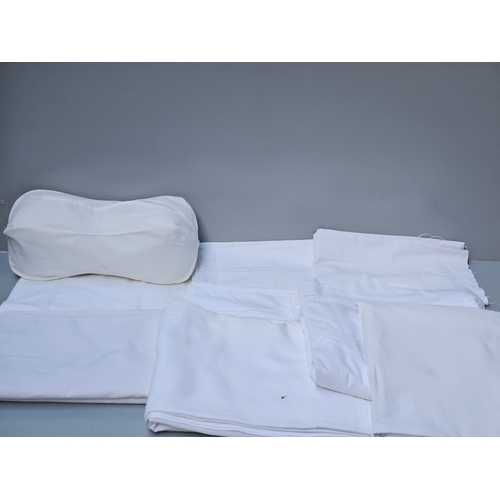 20 - Box Including White Bed Linen Etc